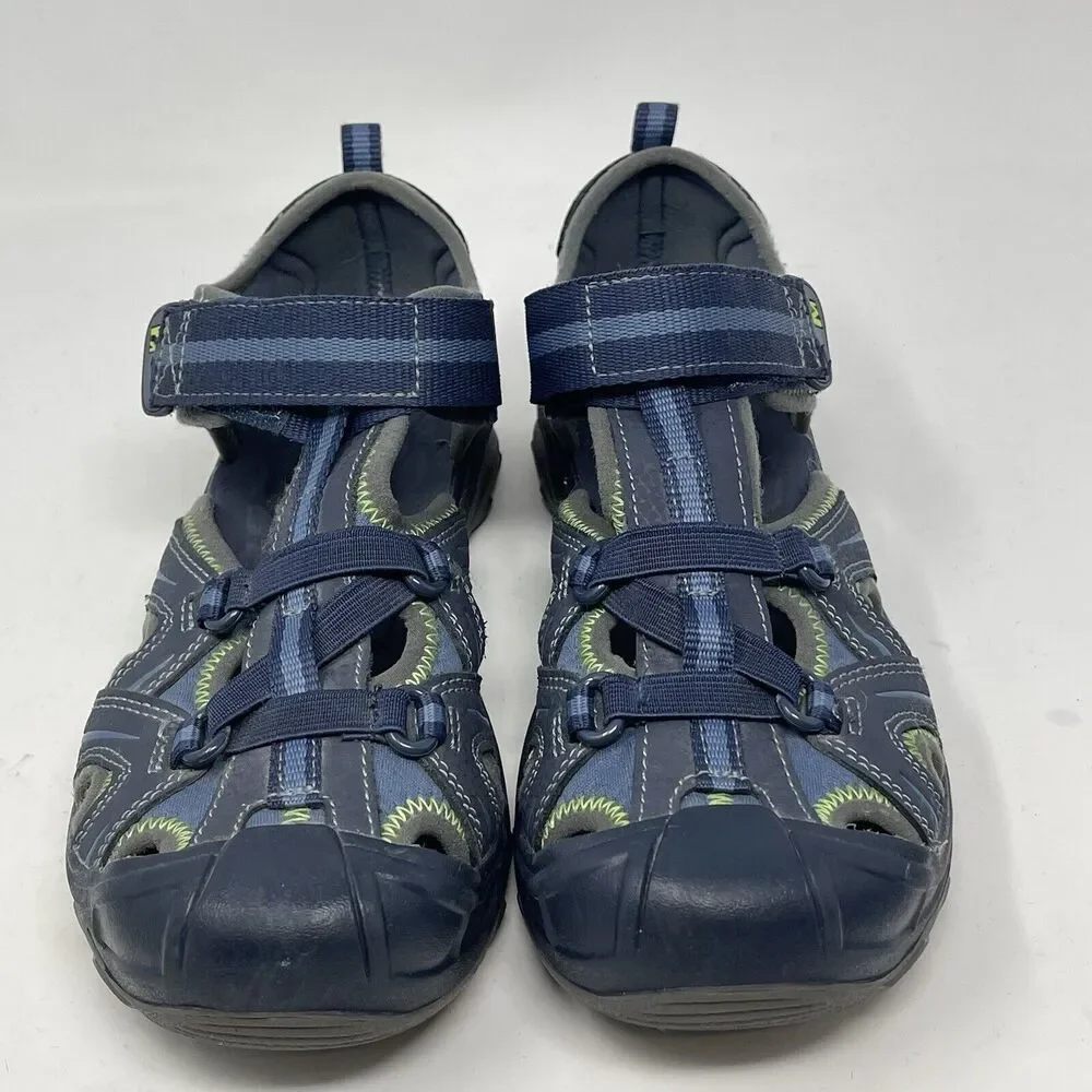 Merrell Hydro Hiker Sandals Youth Boys Size 4 Blue Green Water Shoes MY53375
